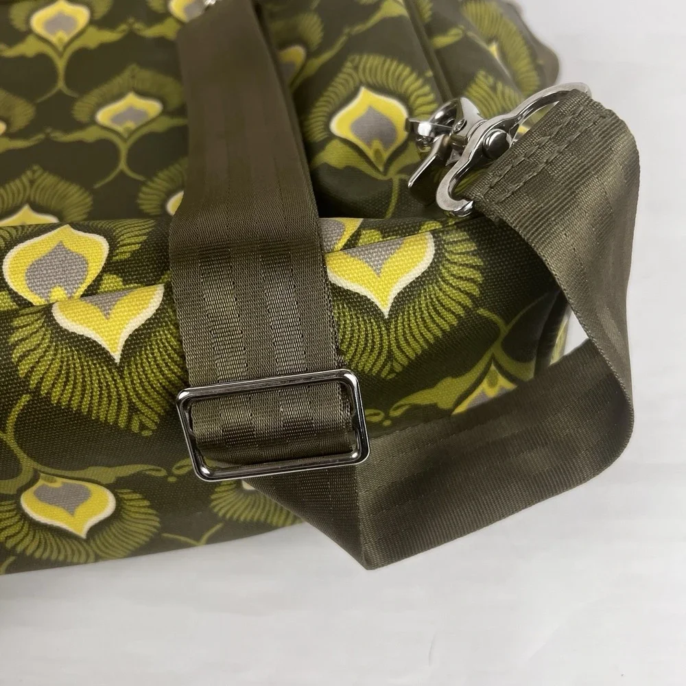 Petunia Pickle‎ Bottom Diaper Bag Large Boxy Backpack Green Floral